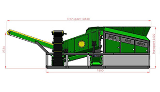 Strebl Energy MSW Sorting and Shredding Mobile Unit